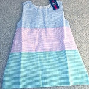 NWT Nantucket Kids Girls Seersucker Dress 12-18 Mo